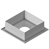 Проход перекрытия универсальный (ППУ) без стакана 480х480 d230 0,5мм 430/Оц Проход перекрытия универсальный (ППУ) без стакана 480х480 d230 0,5мм 430/Оц