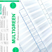 Поликарбонат сотовый "Multigreen" (2100х6000х4мм) бесцветный