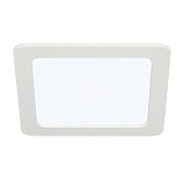  Светильник точечный встраиваемый LED 16Вт 6500К квадрат белый (193х10/монтажн d60) /ЭРА 