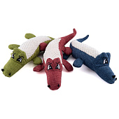  Игрушка-пищалка Wogy для собак Croco 30х16х9 см, микс, арт.10922-8538 Код 270868 