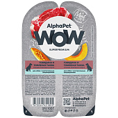  Влажный корм AlphaPet WOW Superpremium для собак 100г (210003) говядина, тыква соус чувст.пищ. 