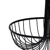 Фруктовница Доляна «Эстетика», 33х33х30,5 см, чёрная 4694164 Фруктовница Доляна «Эстетика», 33х33х30,5 см, чёрная 4694164