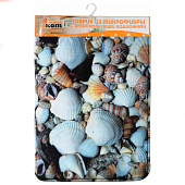  Коврик для ванной 50х80 Mat-Shell Ракушка микрофибра 000481 Рыжий кот 