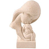 Бюст фигурка полистоун «Мама и дочка», белый в крапинку, 10.5х5.5х15 см Бюст фигурка полистоун «Мама и дочка», белый в крапинку, 10.5х5.5х15 см