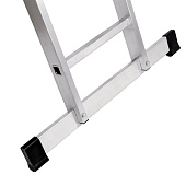 Лестница алюминиевая 2х10 ступеней, двухсекционная, макс. нагр. 150кг. Лестница алюминиевая 2х10 ступеней, двухсекционная, макс. нагр. 150кг.