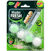  Подвесной блок для унитаза Master FRESH DUO EFFECT 5в1 формула GOLD Хвоя 1шт 