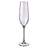  Набор бокалов для шампанского Crystal Bohemia Columba Optic Перламутр 260 мл (2 шт) БСС0574 