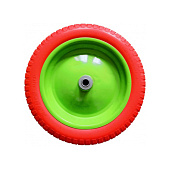 Колесо полиуретановое 3.00-8, длина оси 90мм, подшипник 16мм Сибртех 689755 Колесо полиуретановое 3.00-8, длина оси 90мм, подшипник 16мм Сибртех 689755