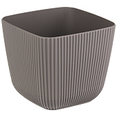 Кашпо "Пиканто" 150х150мм 1,8л Французский серый М3209 Кашпо "Пиканто" 150х150мм 1,8л Французский серый М3209