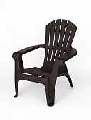  Кресло пластиковое Майами, 73,5х74,5х88,8 см, макс.нагр. 150 кг. шоколад  арт.М-GS02 
