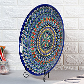 Ляган Риштанская Керамика "Узоры", 42 см, синий микс 7003796 Ляган Риштанская Керамика "Узоры", 42 см, синий микс 7003796