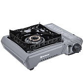 Плитка газовая NISUS портативная в кейсе, горелка латунная, ветрозащита (N-MS-2900HCBW) Плитка газовая NISUS портативная в кейсе, горелка латунная, ветрозащита (N-MS-2900HCBW)