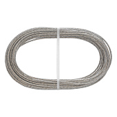 Трос металлополимерный прозрачный 3мм,моток 20м.п., Сибртех ПР-3.0 Трос металлополимерный прозрачный 3мм,моток 20м.п., Сибртех ПР-3.0