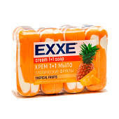 Крем-мыло туалетное EXXE 1+1 Тропические фрукты 4х75г оранжевое полосатое Крем-мыло туалетное EXXE 1+1 Тропические фрукты 4х75г оранжевое полосатое