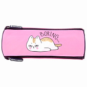 Пенал мягкий BRAUBERG, 3 отделения, нейлон, 21х7х7 см, Lazy cat, 272306 Пенал мягкий BRAUBERG, 3 отделения, нейлон, 21х7х7 см, Lazy cat, 272306