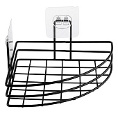 Полка настенная 1-ярусная угловая черная Black 109754 Рыжий кот Полка настенная 1-ярусная угловая черная Black 109754 Рыжий кот