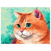  Алмазная мозаика Остров сокровищ 30х40 см, "Кот", без подрамника, 663859 