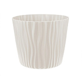 Кашпо "Волна" D250мм 8,0л с вкладышем Кремовый М3190 Кашпо "Волна" D250мм 8,0л с вкладышем Кремовый М3190
