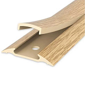 Порог пластик 42ммх0,9м с монт.каналом №212 Дуб светлый/Идеал Порог пластик 42ммх0,9м с монт.каналом №212 Дуб светлый/Идеал