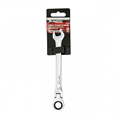 Ключ комбинированный трещоточный, 12мм, CrV, шарнирный, зерк.хром// Matrix Ключ комбинированный трещоточный, 12мм, CrV, шарнирный, зерк.хром// Matrix