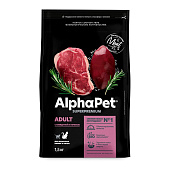 Сухой корм AlphaPet Superpremium для кошек 400г говядина и печень 111000