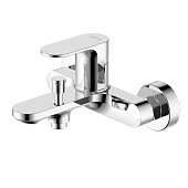  Смеситель для ванны Альфа короткий излив AQ1940CR Aquatek 