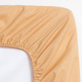  Простыня на резинке 180х200 Этель хлопок, бязь, бежевый, 9046064 