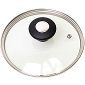 Крышка стеклянная 20см с металлическим ободком (универсальная) 812 Крышка стеклянная 20см с металлическим ободком (универсальная) 812