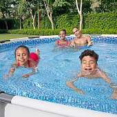 Бассейн каркасный Bestway Steel Pro MAX 56595, 427?84 см, фильтр-насос, круглый Бассейн каркасный Bestway Steel Pro MAX 56595, 427?84 см, фильтр-насос, круглый