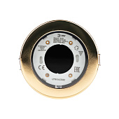  Светильник точечный встраиваемый GX53 KL95 15Вт круг золото влагозащ IP44 (d110/монтажн d100) /ЭРА 