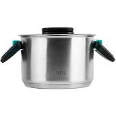  Кастрюля 6,4 л, d 24 см LARA LR02-245 Изумруд 