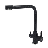 Смеситель для кухни камень черный нержавеющая сталь картридж 35мм гайка 392 RK48100-0-17 Rusant Смеситель для кухни камень черный нержавеющая сталь картридж 35мм гайка 392 RK48100-0-17 Rusant