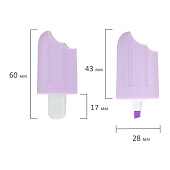  Набор текстовыделителей 6 ПАСТЕЛЬНЫХ ЦВЕТОВ, ЮНЛАНДИЯ "СЛАДКИЕ ИСТОРИИ", линия 1-5 мм, 152511 