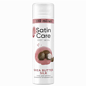 Гель для бритья SATIN CARE для женщин для сухой кожи Shea Butter Silk 200мл Гель для бритья SATIN CARE для женщин для сухой кожи Shea Butter Silk 200мл