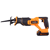  Пила сабельная аккумуляторная 20В, 1 АКБ 2Ач+ЗУ  в коробке АСП-20Li Вихрь 