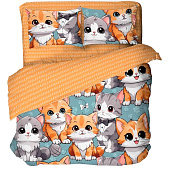  Комплект постельного белья 1,5 спальный Mariya DeLuxe GentleCat 500234/1 А+В 