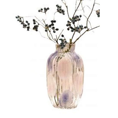  Ваза настольная 16х29 cm,стекло,7124 