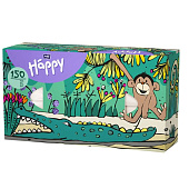 Платки бумажные Bella Happy универсальные Микс  150 штук BB-042-U150-018
