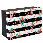 Подарочная коробка «Festive confetti», 18х12х7