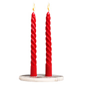 Набор свечей витых, 1,5х15 см, 2 шт, роза, 403623 Набор свечей витых, 1,5х15 см, 2 шт, роза, 403623