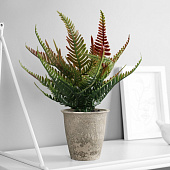 Искусственный цветок в горшке Нефролепис премиум, 24х8,5 см, микс, 10463223 Искусственный цветок в горшке Нефролепис премиум, 24х8,5 см, микс, 10463223