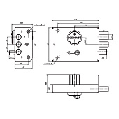 Замок накладной ЗНС-6-3 5кл.б/о 551 "СЕНАТ" Замок накладной ЗНС-6-3 5кл.б/о 551 "СЕНАТ"