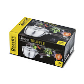 Ковш со стеклянной крышкой 1,1л, 14x8,5 см Linea Truffle 67-0114 Ковш со стеклянной крышкой 1,1л, 14x8,5 см Linea Truffle 67-0114