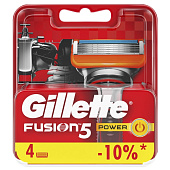 Сменные кассеты для бритья GL Fusion Power 4шт Сменные кассеты для бритья GL Fusion Power 4шт