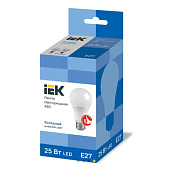 Лампа LED 25Вт Е27, шар, 6500К холодный IEK