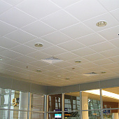 Кассета алюминиевая Cesal 595х595 Tegular 45 белый матовый Кассета алюминиевая Cesal 595х595 Tegular 45 белый матовый