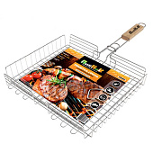 Решетка-гриль Твой Пикник хромированная глубокая 55(+3)х31х24х5,5 см (11100002) П3877 Решетка-гриль Твой Пикник хромированная глубокая 55(+3)х31х24х5,5 см (11100002) П3877