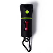  Контейнер с фонариком и с мешками для уборки (15 шт), черный, 9626537 