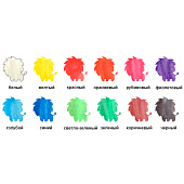  Краски 12 цветов Лео "ШколаСад" медовые, без кисти, LW-0112 