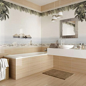 Декор 24.9х50 Дель маре ветки пальмы на белом зел ВС9ДМ001/ DWU09DLM001 /УралКерамика Декор 24.9х50 Дель маре ветки пальмы на белом зел ВС9ДМ001/ DWU09DLM001 /УралКерамика